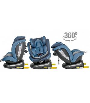 Silla de coche Isofix 0-36 kg 360º giratoria Coccolle Mydo Pure blue SMARTBABY - RO320085430